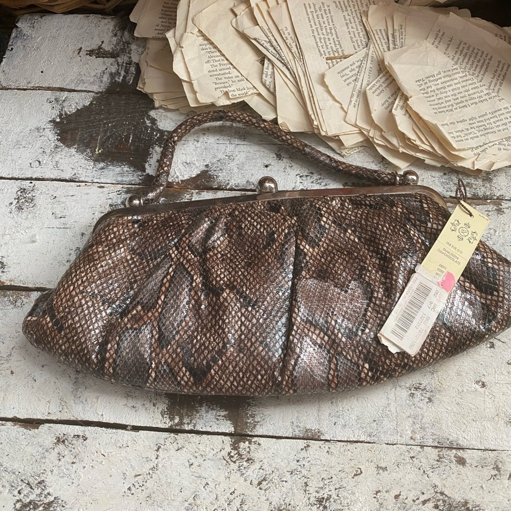 Kate Landry Snake Print Handbag Purse